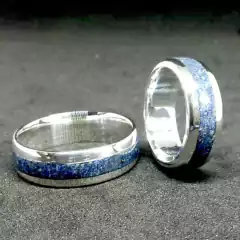 Alianças de Prata com Lápis Lazúli - loja online