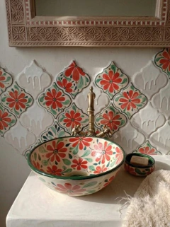 BACHA FLORES ROJAS - tienda online