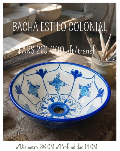 BACHA ESTILO COLONIAL