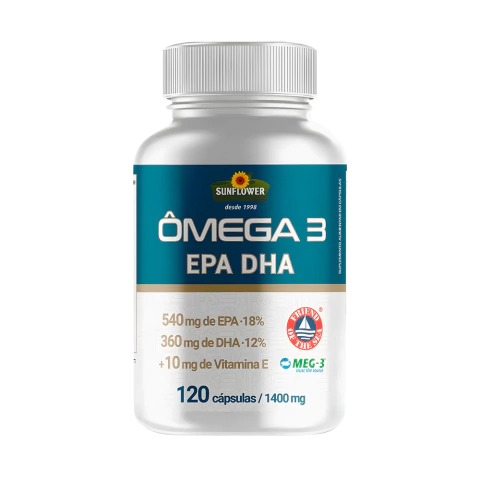 Ômega 3 - 540mg de EPA 360mg de DHA - 1400mg 120 cápsulas Sunflower - comprar online