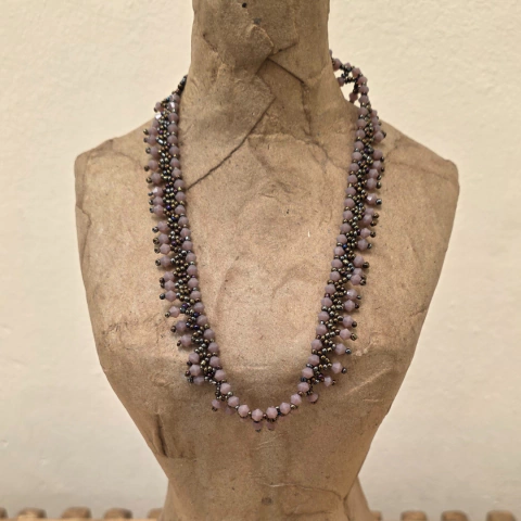 Collar lavanda trenzado