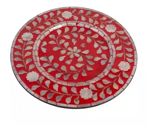 Plato de Sitio Nácar Rojo - comprar online