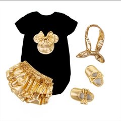 Conjunto Minnie Dourado Promoção - comprar online
