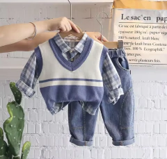Trijunto com Colete e Camisa - Pompom Kids