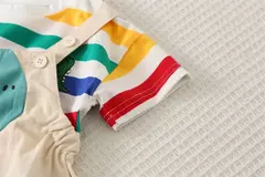 Macacão e Camiseta Dino - Pompom Kids