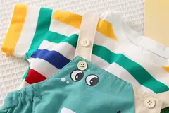 Macacão e Camiseta Dino - Pompom Kids