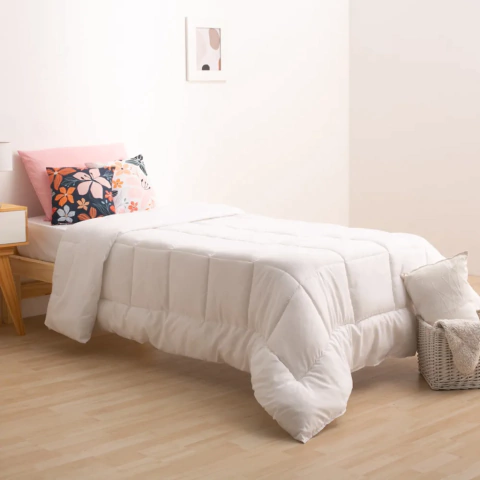 Acolchado Casa Blanca Oro 1 1/2 plazas Liso