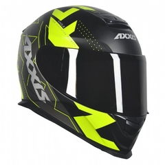 CAPACETE AXXIS EAGLE DIAGON MATT BLACK YELLOW - Gasparzinho Motopeças