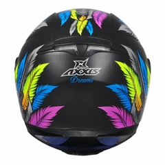 CAPACETE AXXIS EAGLE DREAMS MATT BLACK GREY - Gasparzinho Motopeças