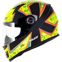 Capacete LS2 FF 358 Réplica Rafael Paschoalin amarelo