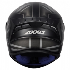 Capacete AXXIS Draken Uk Matt black\grey - Gasparzinho Motopeças