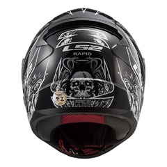 Capacete LS2 Rapid Crypt preto e branco - comprar online