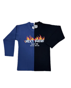 Remera M/L estampada nene algodon