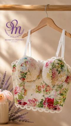 Corset Floral Bordado Soft - comprar online