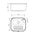 Tanque de Encaixe Tramontina Hera Compact 19 em Aço Inox Escovado 40x35 cm - comprar online