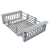 Cuba Gourmet Quadrada Prata 60x40x23cm com Acessórios - Importado - CubasTM - Loja de Torneiras, Tanques, Calha Úmidas, Cubas e Lixeiras
