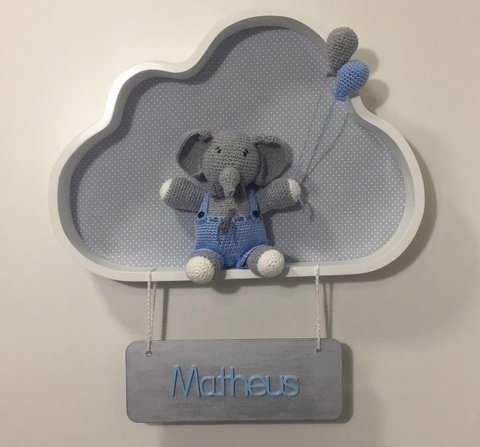 Quadro Nuvem com Elefante