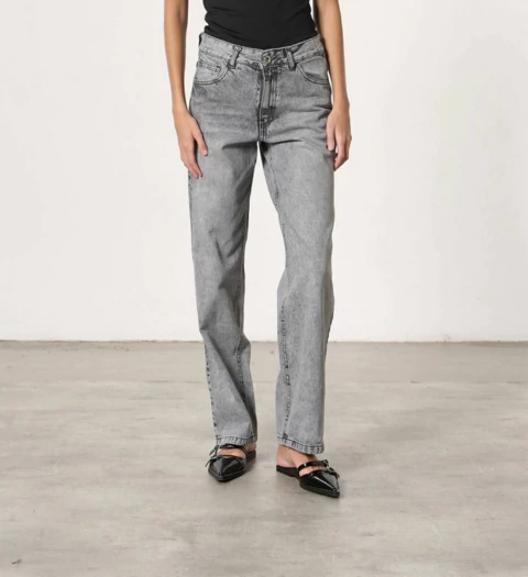 Jean wide grey acid