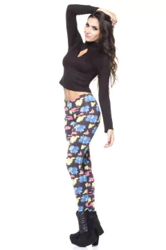 Calza multicolor Drapeada-e/la Cola Con Efecto Push Up - comprar online