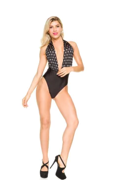 Body escote Marylin -Pin Up con lunares -  Exentrica