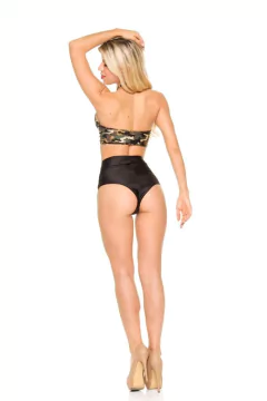 Culote lycra Retro Cintura Alta de lycra liso - comprar online
