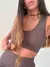 TOP ABERTURA LAGRIMA choco - comprar online