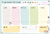 Organizador semanal con COLORES PASTELES - MEDIANO - comprar online