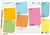 Organizador semanal Post it con COLORES VIBRANTES - comprar online