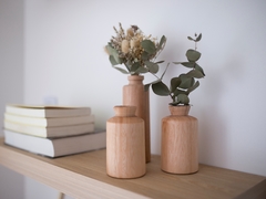 Florero de madera Muna - Mina Deco & Home