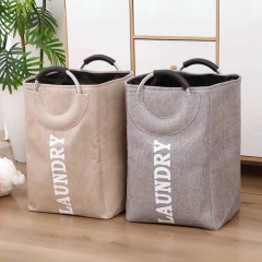 Cesto para ropa sucia Laundry con manijas metálicas