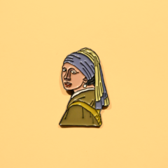 JOHANNES VERMEER HET MEISJE MET DE PAREL LAPEL PIN LIMITED EDITION