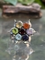 Anillo Mandala Flor de Loto Siete Chakras (Armonía ) Piedras semipreciosas (Metal blanco) en internet