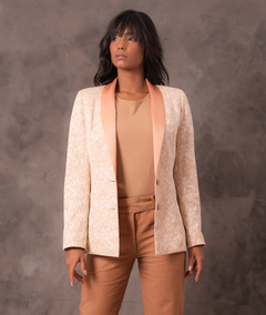 Blazer Jacquard lapela em seda - comprar online