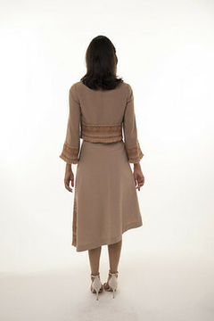 Set with Asymmetrical Skirt and Bell Sleeves Jacket - NCC Ecobrands