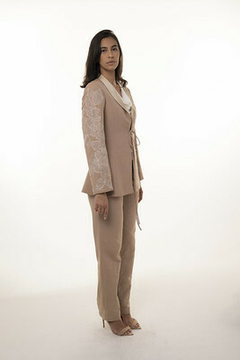 Blazer with Lace Lapel - buy online