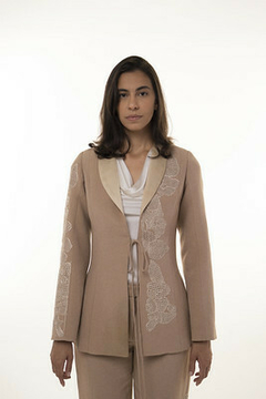 Blazer with Lace Lapel on internet