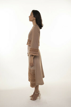 Set with Asymmetrical Skirt and Bell Sleeves Jacket on internet