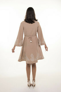 A-Line Dress with Bell Sleeves on internet