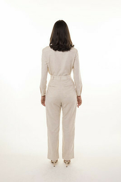 Tailored Clochard Style Trousers Made of Natural Fibers on internet