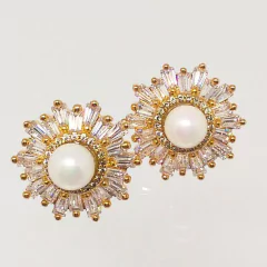 Brinco com Zircônias Baguete