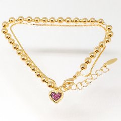 Pulseira com Corrente Dupla na internet