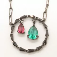 Conjunto Gotinhas Verde e Rosa na internet