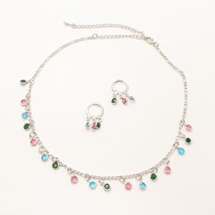 Conjunto com Zircônias Coloridas