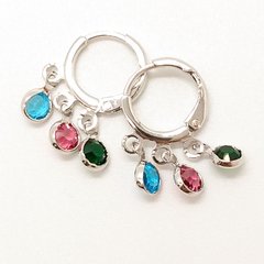Conjunto com Zircônias Coloridas na internet