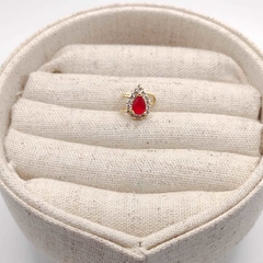Piercing Fake Gota Vermelho - comprar online
