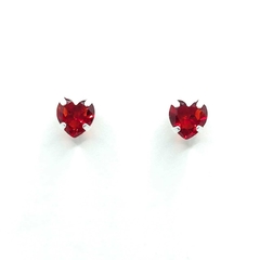 Conjunto de Prata 925 - Vermelho