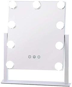 Espejo led con focos y cable USB - importado