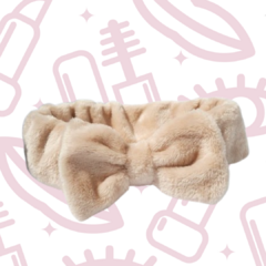 Vincha de Peluche Beige
