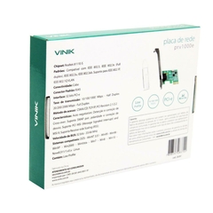 PLACA REDE VINIK PCI-EXPRESS X1 10/100/1000 MBPS COM SUPORTE LOW PROFILE PVR1000E - comprar online