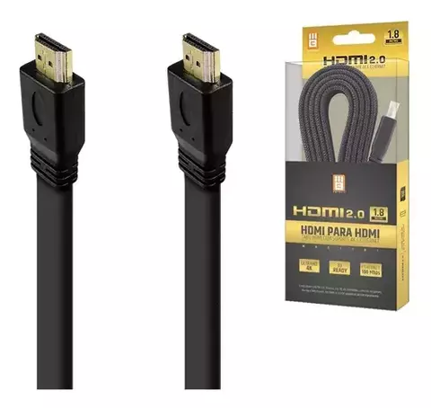 Cabo Hdmi Gold 4k 1,8m Metros Mts 3d Full Hd Blindado Tv Pc